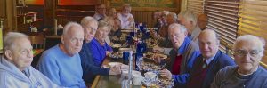 Providence Journal retirees meet for lunch regularly. At the Nov. 2016 event, from left around the table, Bill Troberman, Tim Colt, Jack Monaghan, Evelyn Ungaro, Frank Prosnitz, Gerry Goldstein, Charlie Bakst, Marty Funke, Kerry Kohring, Jeanne Edwards, Linda Levin, Len Levin, Bob Chiappinelli, Brian Jones, Fraser Smith, Jim Marshall, Dick Dujardin and Dante Ionata.