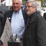 George Nee with PNG President John Hill